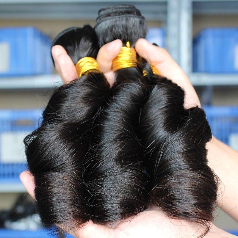 10A Grade 3/4 Romance Curl Fumi Human Hair bundles with 4x4 Closures & - Walbiz.com