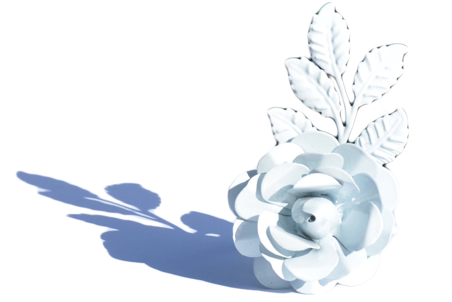 Vibhsa White Rose Set of 8 Napkin Rings