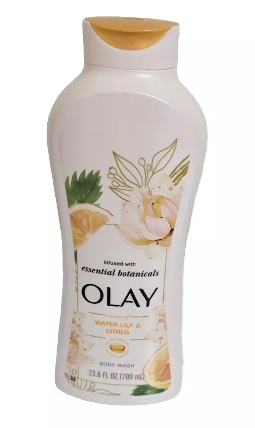 Olay Infused with Essential Botanicals Body Wash Water Lily & Citrus, 23.6 Oz