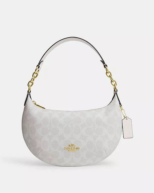 Coach Payton Hobo Bag In Signature White