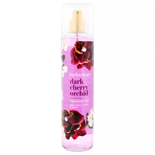 Bodycology Dark Cherry Orchid Fragrance Mist, Dark Cherry Orchids & Peach 8 Oz, Spray For Women