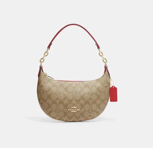 Coach Payton Hobo Bag In Signature Canvas Light Brown