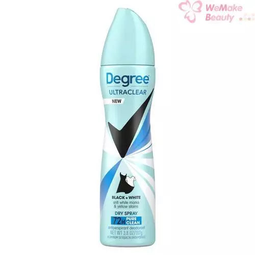 Degree Ultraclear New Spray White Pure Clean Antiperspirant 3.8 oz