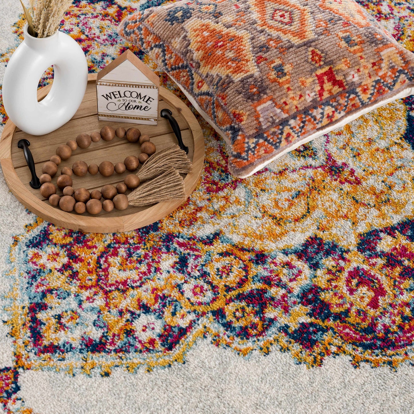 Istanbul Orange Area Carpet - Clearance