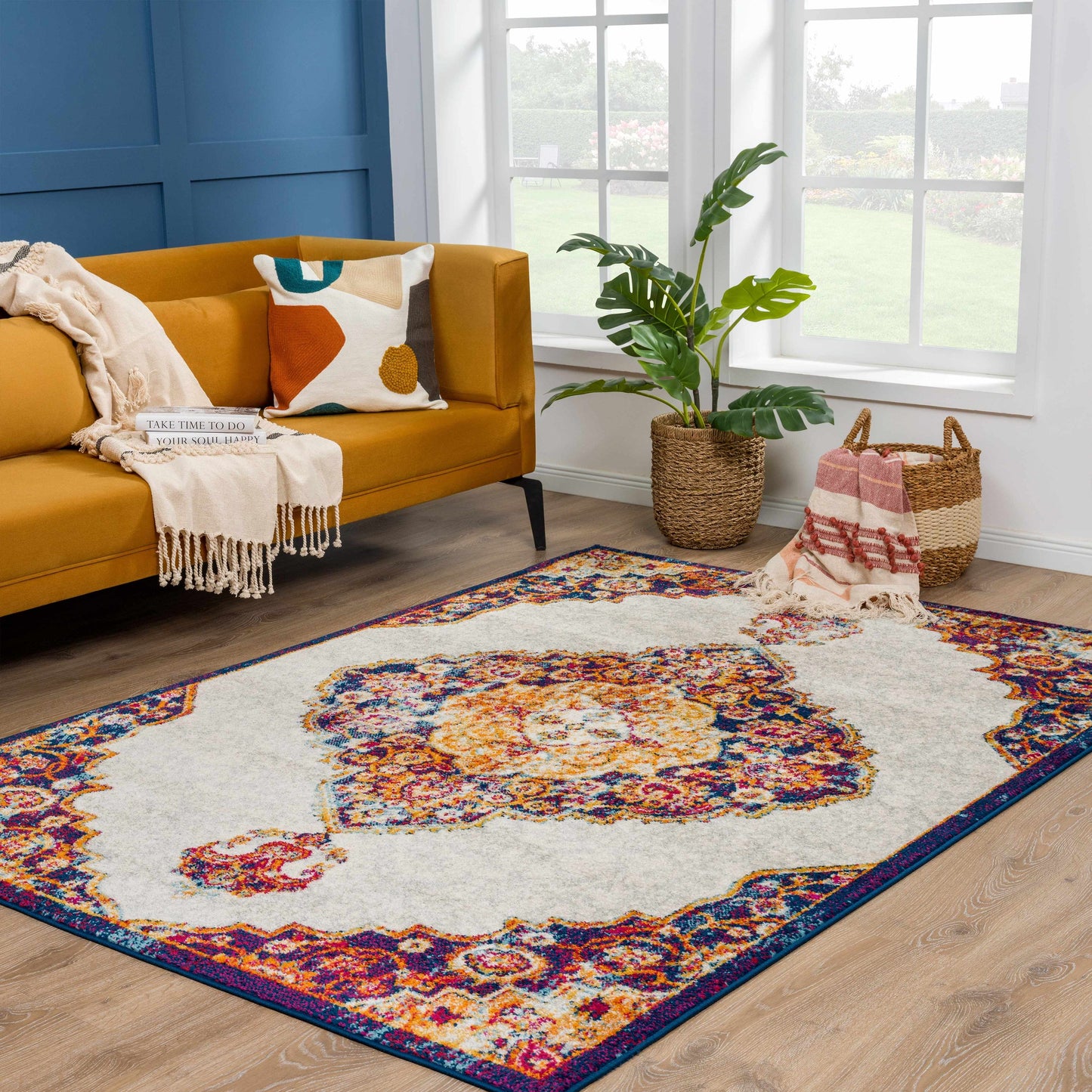 Istanbul Orange Area Carpet - Clearance