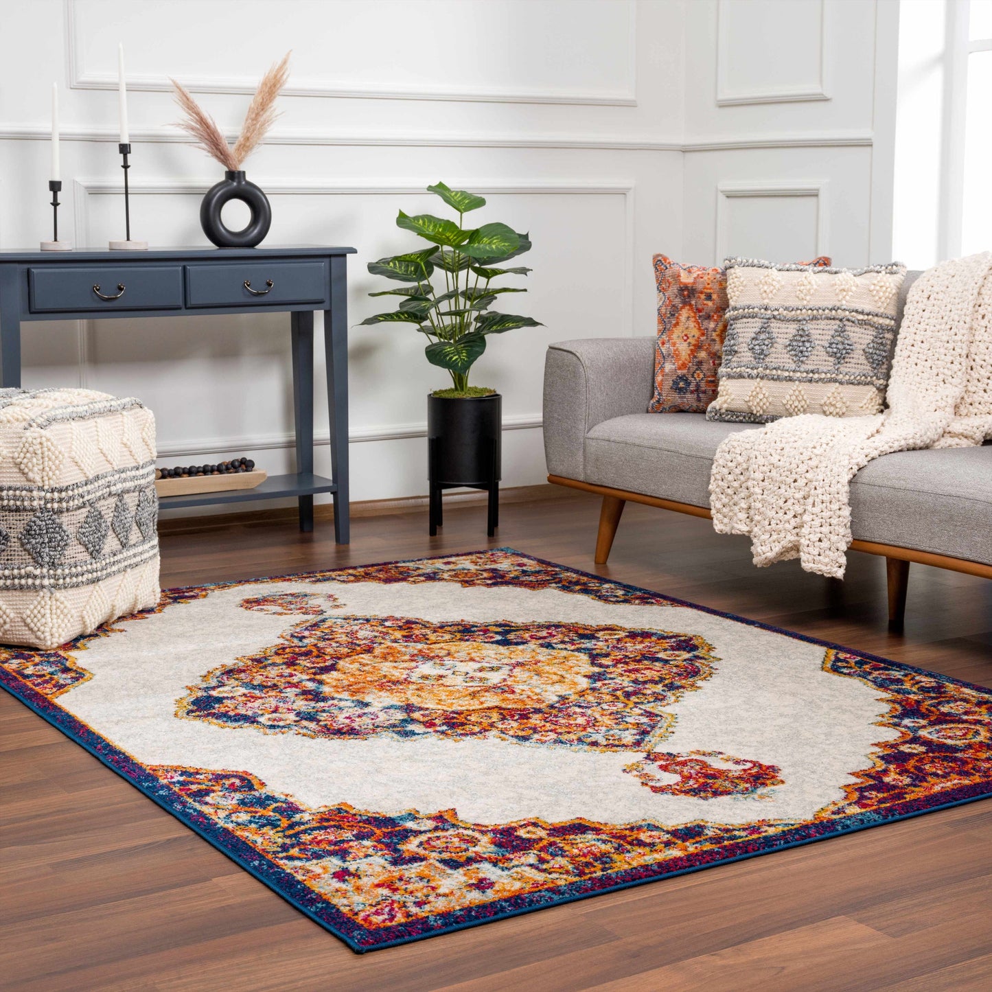 Istanbul Orange Area Carpet - Clearance
