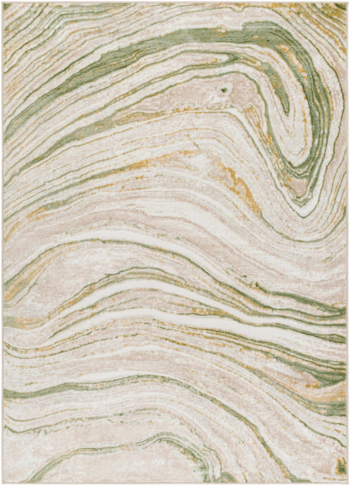 Live Marble Green Area Rug