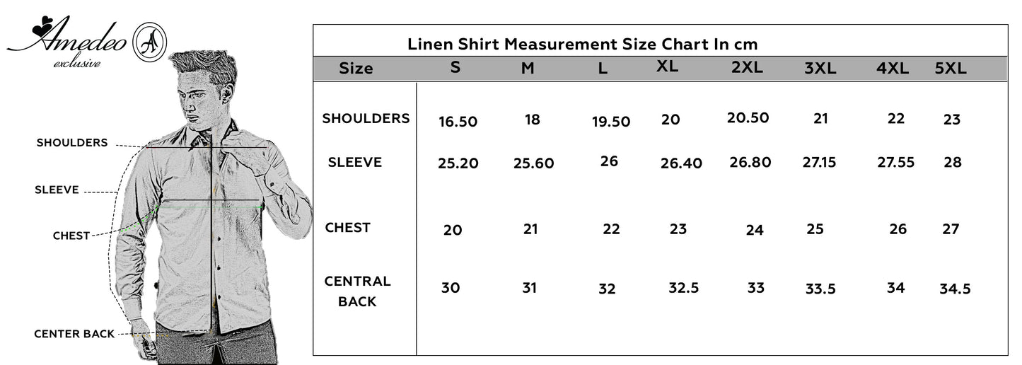 Sky Blue Luxury Men's Tailor Fit Button Up European Made Linen Shirts