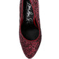 Sugar Plum Glitter Conical Heel Pumps