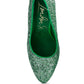Sugar Plum Glitter Conical Heel Pumps