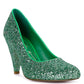 Sugar Plum Glitter Conical Heel Pumps