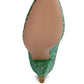 Sugar Plum Glitter Conical Heel Pumps