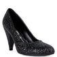 Sugar Plum Glitter Conical Heel Pumps