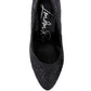 Sugar Plum Glitter Conical Heel Pumps