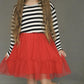 Lined Fit and Flare Combo Dress