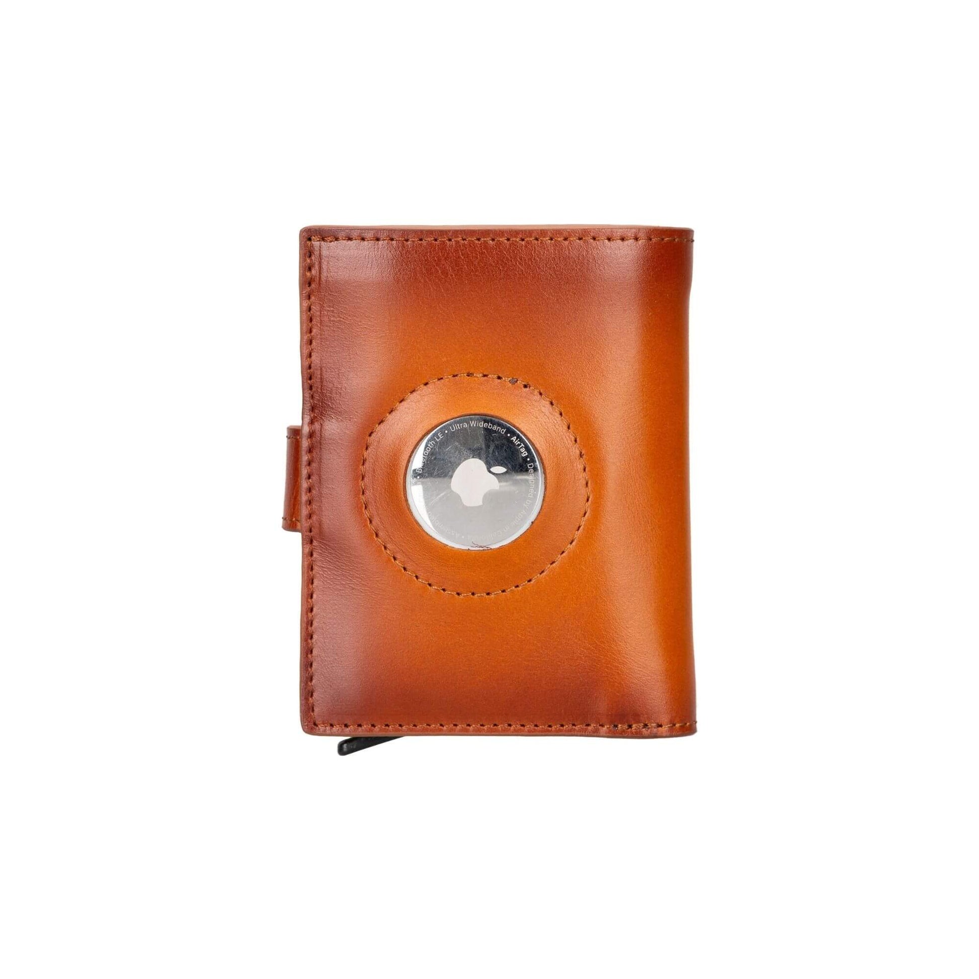 Douglas Genuine Leather Pop-Up Wallet with Air Tag Slot - Walbiz