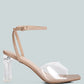 Twinkle Clear Block Heel Sandal