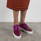 || SAMPLE SALE || FACED - Fuchsia Leather Platform Creepers
