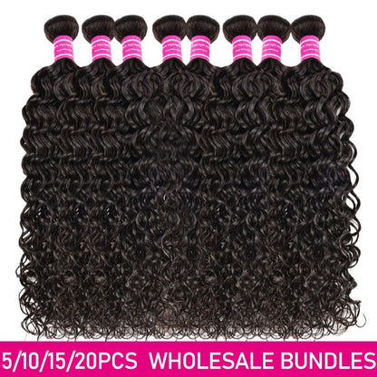 Wholesale 5/6/10/12 Bundles Brazilian Water Wave 10A Grade Human Hair - Walbiz.com