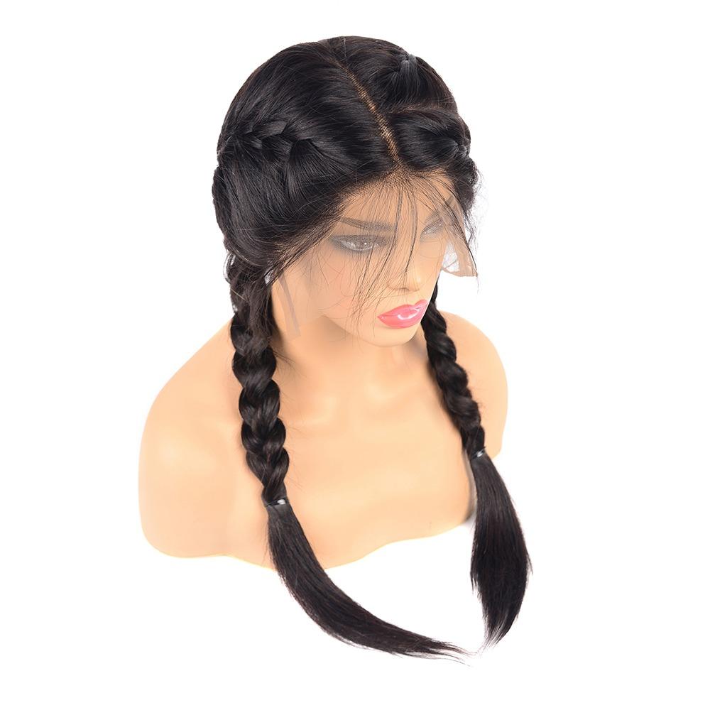 13x4 HD Transparent Lace Frontal Straight Human Hair Wigs 200% Density - Walbiz.com