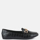 Wibele Croc Textured Metal Show Detail Loafers