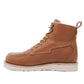 ROCKROOSTER Trinidad Men's 6 inch Brown Soft Toe Wedge Work Boots