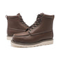 ROCKROOSTER Trinidad Men's 6 inch Dark Brown Steel Toe Wedge Work Boot