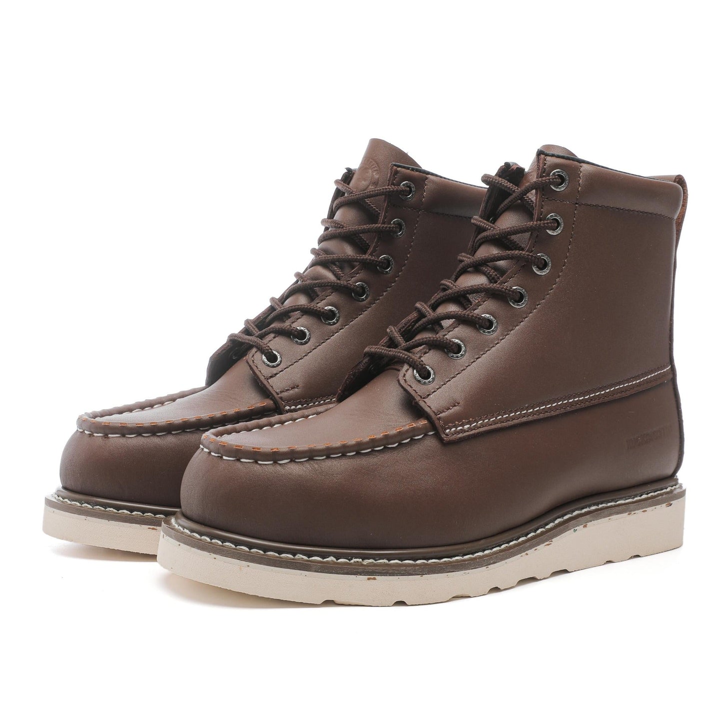 ROCKROOSTER Trinidad Men's 6 inch Dark Brown Steel Toe Wedge Work Boot